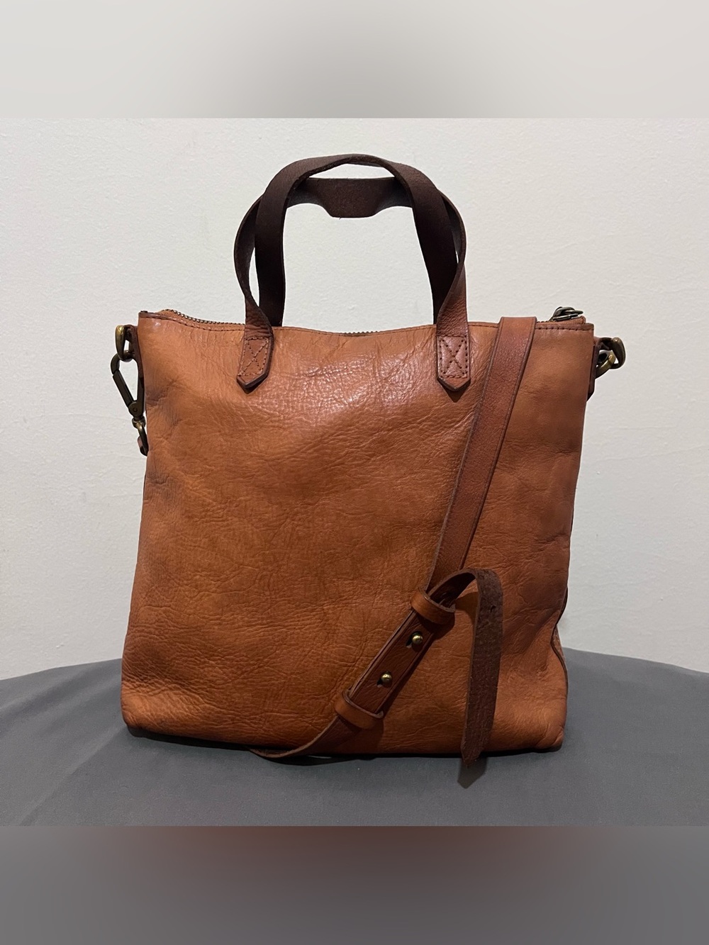 Madewell Ziptop Transport Crossbody Bag Adjustable Detach Strap Pockets Zipper
